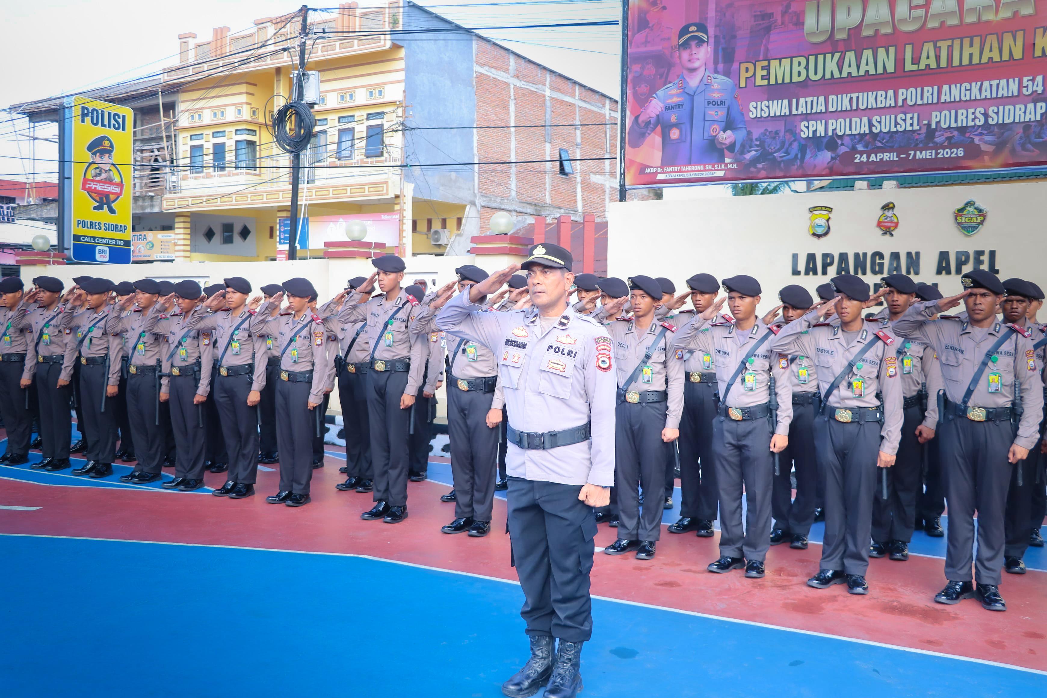 Sambut Calon Bintara Polri,Fantry: Jangan Pernah Berhenti Belajar dan Berlatih